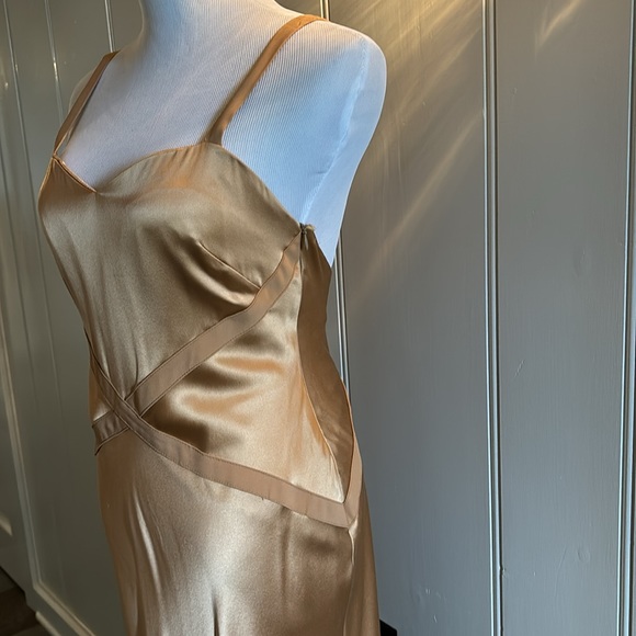 Gorgeous 100% Silk Long Gown size 6 - Picture 2 of 6